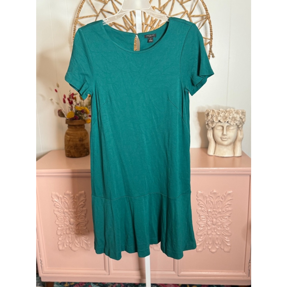 Women's Ann Taylor Petite‎ Green Dress Size S